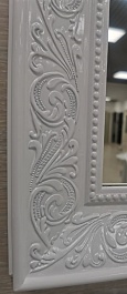 Corozo Зеркало Классика 105x80 белое – фотография-6